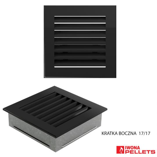 Built-in grid (square 170x170 anthracite with slats)