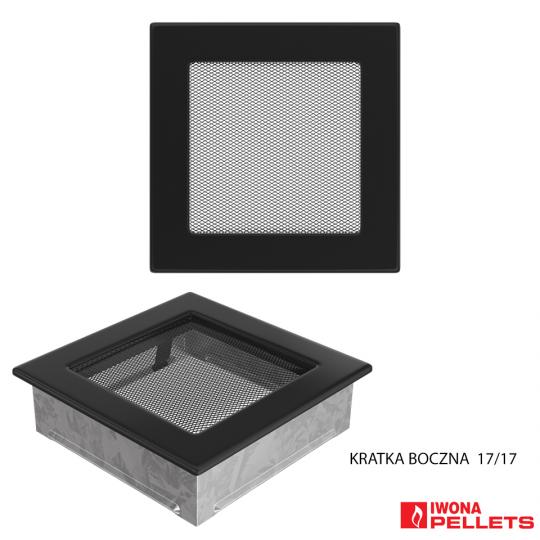 Air recirculation grille (170x170 model with anthracite frame interlocking, fine sieve cover)