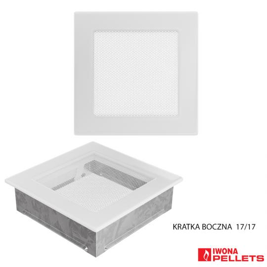 Air recirculation grille (170x170 white model, fine sieve)