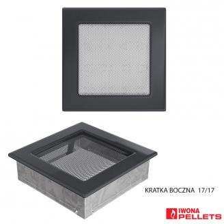 Air recirculation grille (170x170 model with anthracite frame interlocking, fine sieve cover)