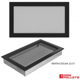 Black integrated fine screen grille set 2